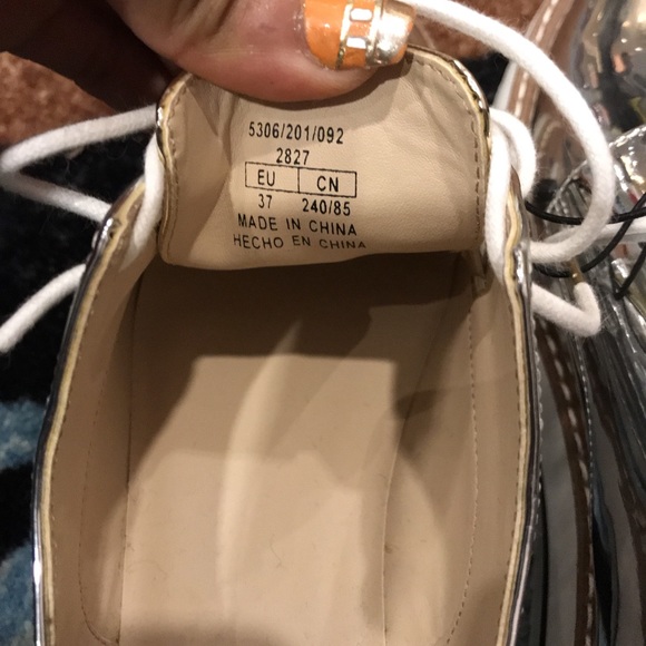 ZARA gold/silver platform shoes - Picture 4 of 5